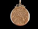 Antique 9ct Gold Circular Picture Locket