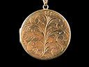 Large Vintage 9ct Gold Circular Picture Locket
