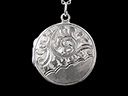 Vintage Silver Round Picture Locket 