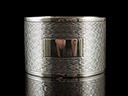 Vintage Silver Art Deco Napkin Ring
