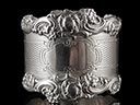 Antique Edwardian Silver Ornate Napkin Ring