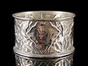 Antique Silver Vine Leaf Napkin Ring