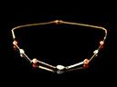 Vintage 9ct Gold & Pink Coral Bead Necklace