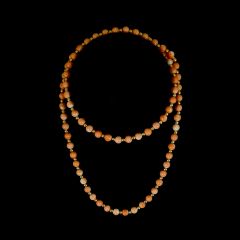 Vintage 14KT Gold & Pink Angel Skin Coral Bead Necklace