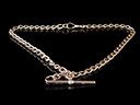Antique 9ct Rose Gold T-Bar Albert Chain