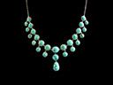 Victorian 15ct Gold Turquoise Fringe Necklace 