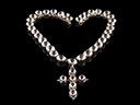 Antique Silver Rock Crystal Necklace & Cross Thumbnail