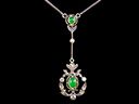 Antique Silver & Gold Gilt Paste Necklet 
