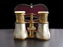 Edwardian Mother of Pearl & Gilded Brass Opera Glasses