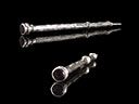 Antique Silver & Amethyst Retractable Pencil 
