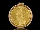 Antique 24ct Gold 4 Ducat Coin Pendant