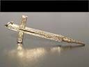Victorian 9ct Gold Cross Pencil Pendant
