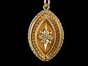 Antique 18ct Gold & Diamond Marquise Pendant