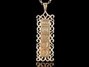 Vintage 9ct Gold Ingot Pendant