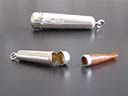 Antique Silver & Amber Cheroot and Holder 