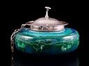 Antique Artificers' Guild Silver & Ceramic Pot 