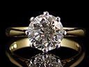 Vintage 18ct Gold & Plat 1.92ct Diamond Engagement Ring Thumbnail