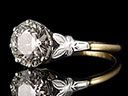 Antique 18ct Gold 1.82ct Certified Diamond Engagement Ring