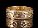 Vintage 9ct Gold Engraved Wedding Ring