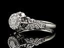 Antique 18ct White Gold Diamond Engagement Ring 