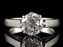 Vintage 18ct White Gold 1.50CT Diamond Engagement Ring