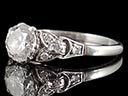 Antique Platinum 1.36ct Diamond Engagement Ring
