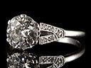 Vintage Platinum 1.96ct Diamond Art Deco Engagement Ring Thumbnail