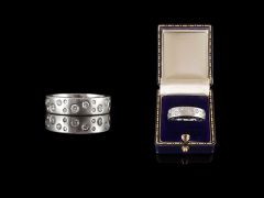 Vintage Platinum & Diamond Wedding Ring