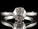 Vintage Platinum 1.28ct Diamond Engagement Ring