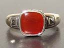 Vintage Silver & Carnelian Ring