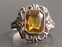 Antique Silver & Citrine Ring