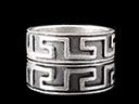 Vintage Silver Neillo Greek Key Ring
