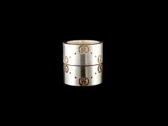 Vintage Signed Silver Gucci Ring