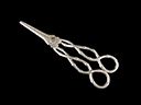 Antique Victorian Silver Grape Scissors