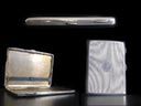 Vintage Solid Silver Art Deco Cigarette Case
