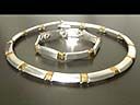 Vintage Mexican Silver & Bronze Jewellery set 