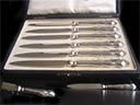 Victorian Solid Silver Knife Set 