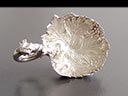 Antique Silver Vine Leaf Caddy Spoon 