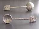 Antique Ethiopian Silver Coin Spoon 