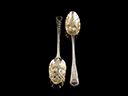 Antique Silver Gilt Berry Spoons