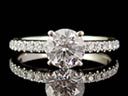 Vintage 18ct W/Gold 1.27ct Diamond Engagement Ring