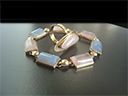 Vintage 9ct Gold Chalcedony & Rose Quartz Jewellery Set