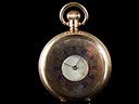 Vintage 9ct Gold Half Hunter Pocket Watch 