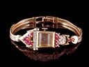 Ladies Vintage 14kt Rose Gold Chase Art Deco Watch