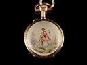 Ladies Antique 14ct Gold & Enamel Fob Watch