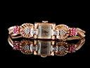 Ladies Vintage 14kt Rose Gold Norman Art Deco Cocktail Watch