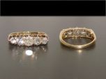 Antique 18ct Gold 5 Stone 1.50CT Diamond Ring