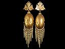 Antique Victorian 15ct Gold Fringe Tassel Earrings