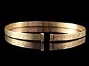 Antique 9ct Gold Plated Cuff Bangle