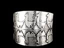 Vintage Silver Aztec Cuff Bangle